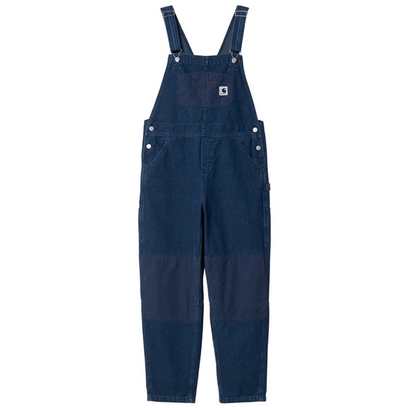 Carhartt WIP Alma bib overalls stone-wash blue sz M - Picture 2 of 5